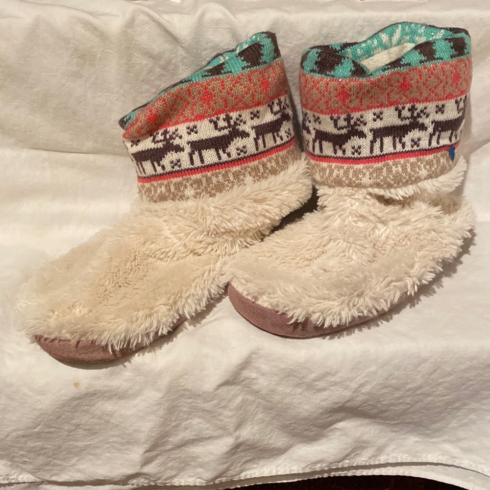 Faux Fur Christmas slipper